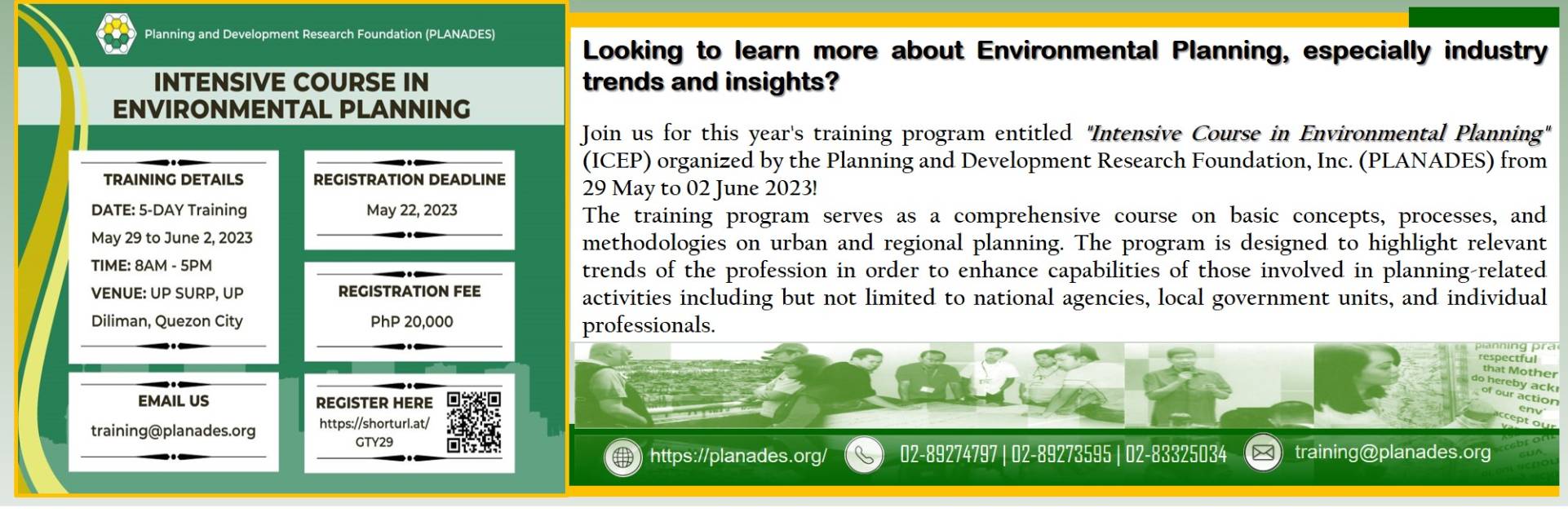  (U.P. Planning and Development Research Foundation, Inc. (UP PLANADES) 